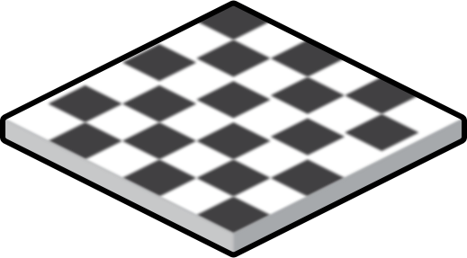 floor checkered white